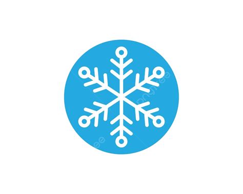 Snowflake Logo Icon Vector Illustration Design Frozen Natural Isolated