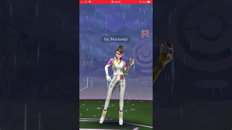 Pokémon Go Team Go Rocket Leader Sierra Battle Youtube