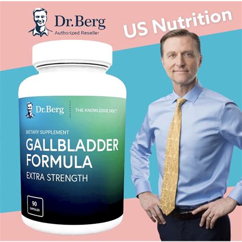 Dr Berg’s Gallbladder Formula Contains Purified Bile Salts 90 Capsules Enzymes To Reduce