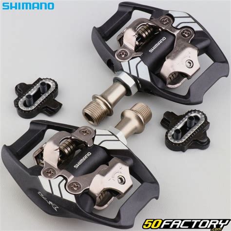 Pédales Automatiques Spd Pour Vélo Bmx Shimano Dxr Pd Mx70 Noires