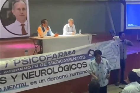 Pacientes Protestan En Evento De López Gatell Por Desabasto De Medicamentos Psiquiátricos “les