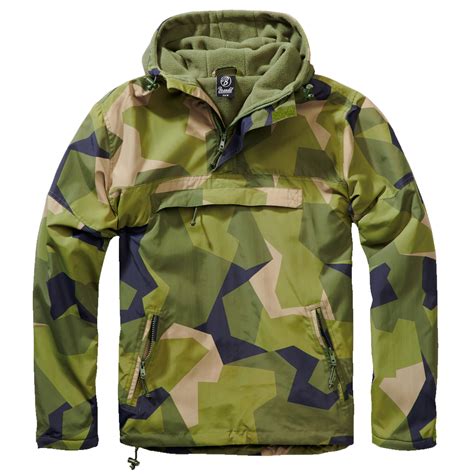 Svensk Hær M90 Camo Militærjakke Fra Brandit Med For Armygross