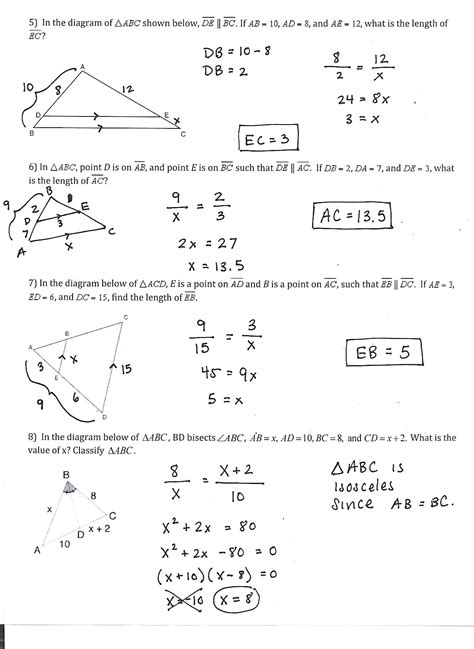 Unit 5 Relationships In Triangles Homework 2