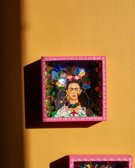 Vitrine Autoportrait Frida Kahlo Autorretratro Con Collar De Espinas