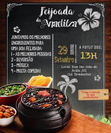 Feijoada Convite Feijoada Convite De Feijoada Feijoada