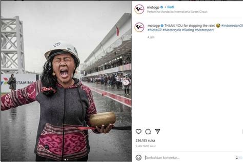 Foto Profil Rara Istiani Wulandari Sang Pawang Hujan Motogp Mandalika