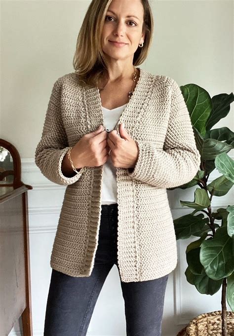 CROCHET PATTERN The Callen Top Down Cardigan Crochet Etsy Crochet