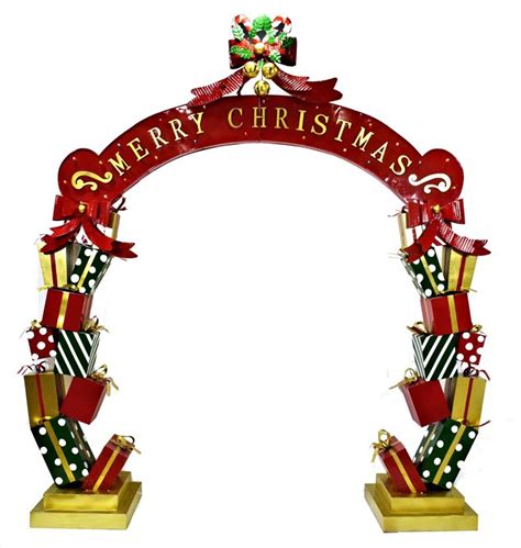 Tis Your Season Life Size Christmas Archway With Presents Candy