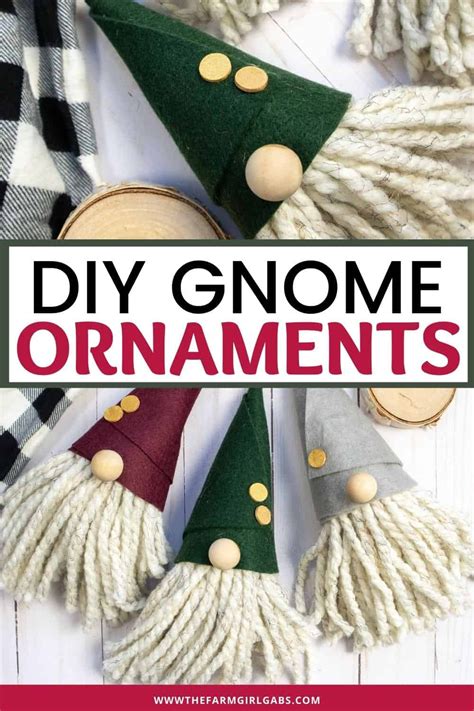 Christmas DIY Gnome Ornament Christmas Craft Projects Easy Christmas