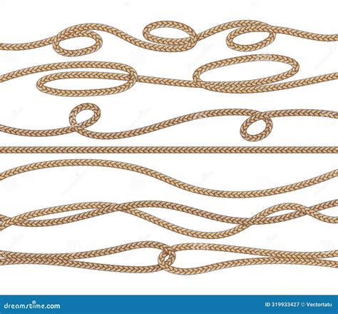 Cartoon Fiber Ropes Stock Illustration Illustration Of Thread 319933427