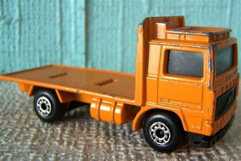 Ad Matchbox Lorry Volvo Flat Bed Lesney Die Cast Model Vintage