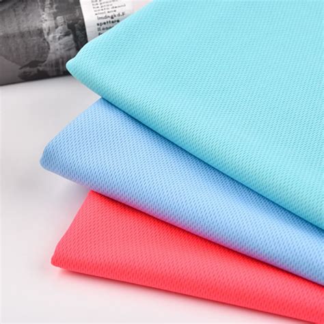 Polyester Breathable Bird Eye Fabric Spandex Fabric Lycra Material