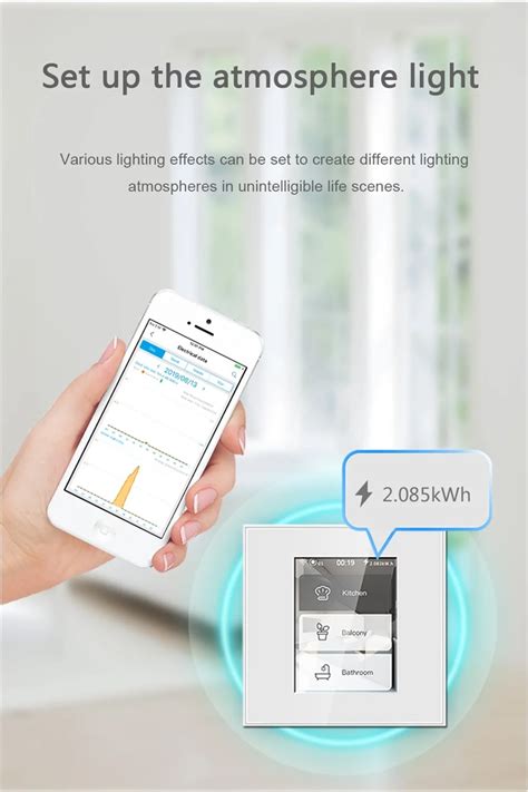 Lanbon Home Automation 5 Models In 1 Lcd Wifi Switch Smart Home With