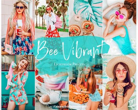 5 Lightroom Mobile Presets BEE VIBRANT Color Pop Lightroom Preset