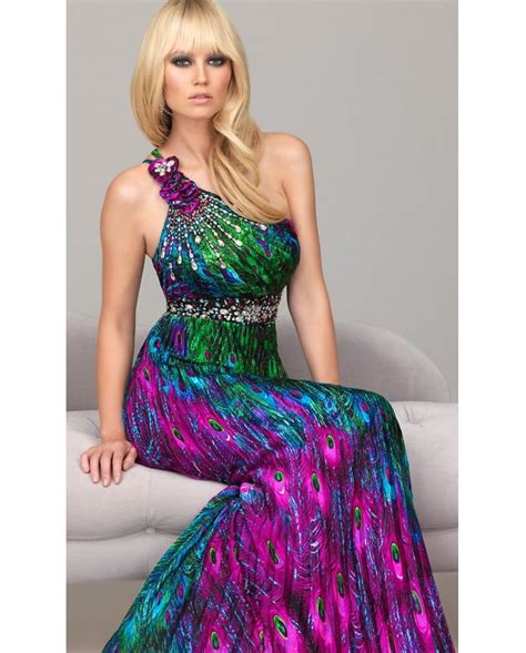 Colorful Evening Dresses Peacock Dress Pretty Dresses