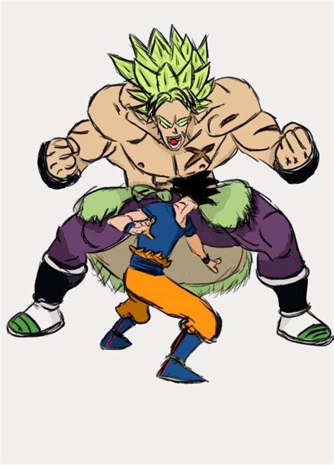 30 Goku Vs Broly By Sennadan On Deviantart