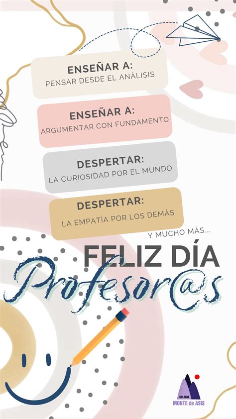 Colegio Monte de Asís Blog Archive Felicidades profesoras y profesores