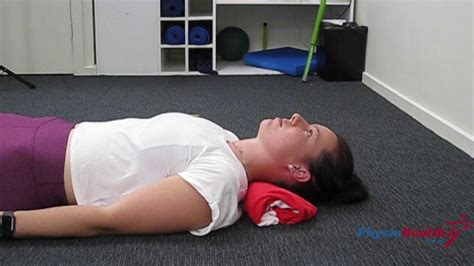 Deep Neck Flexors In Supine Youtube