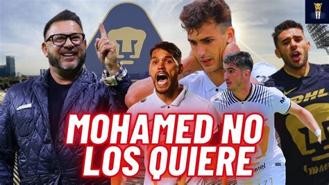 MOHAMED LOS DA DE BAJA ESTOS SON LOS FUTBOLISTAS DE PUMAS EN LA LISTA