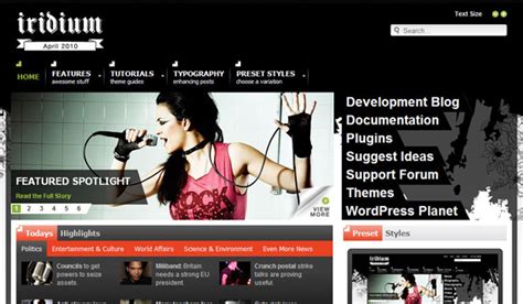 Iridium WordPress Theme Review