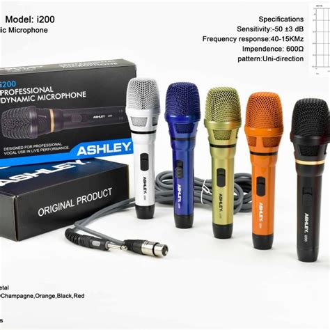 Jual Mic Kabel Ashley I 200 Original Ashley I200 Mic Kabel Microverb