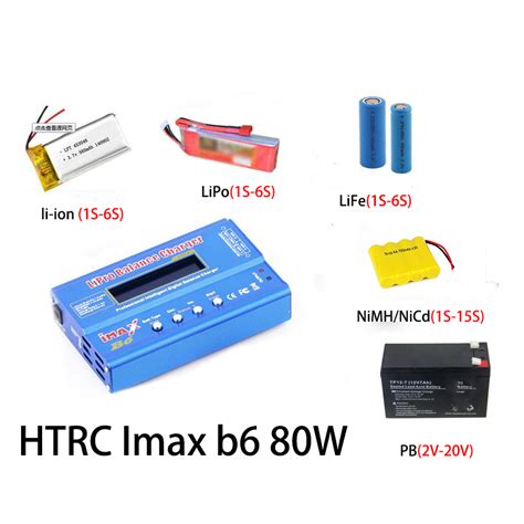 Htrc Imax B6 80W 6A Batterij Lader Lipo Nimh Li Io Grandado