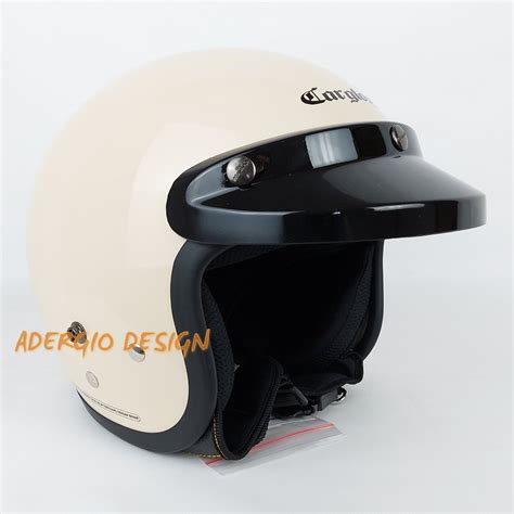 Jual Helm Motor Sni Cargloss Cfm Retro Army Half Face Avorio Naiade