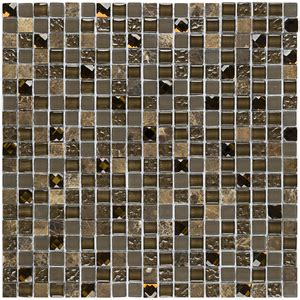 Pastilha D333 30x30cm Glass Mosaic Leroy Merlin