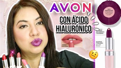 Labial Hydramatic Matte De Avon Con Acido Hialuronico Youtube