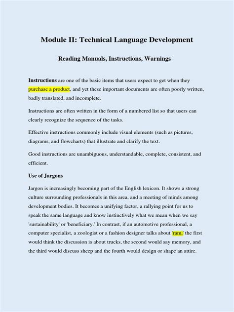 Module 2 Technical Language Development | PDF | Cognition | Cognitive Science