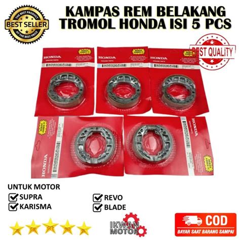 Kampas Rem Belakang Tromol Grand Supra Kharisma Revo Blade Honda