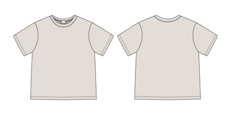 Apparel Technical Sketch Unisex T Shirt Grey Color T Shirt Design