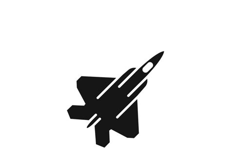 Air Force Navy Airforce Vector Military Plane Or Fighter Jet Icon By