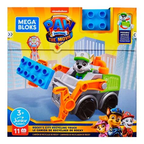 Set De Construcci N Mega Bloks Paw Patrol Cami N De Reciclaje De Rocky