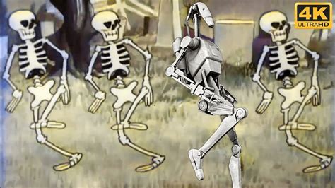 Re Upload B Battle Droid Spooky Scary Skeletons Ai Cover Youtube