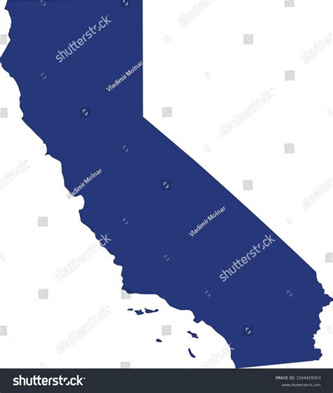 Vector Illustration California Map Stock Vector (Royalty Free ...