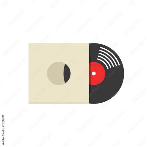 Record album cover vector illustration, retro vinyl album cover, record ...