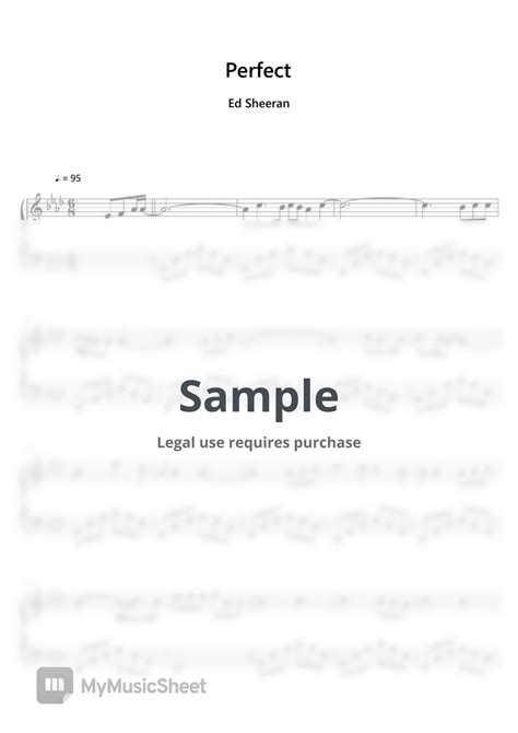 Ed Sheeran Perfect Sheet Music Midi 악보 By Sayu