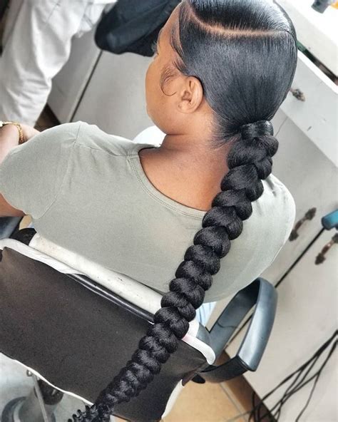 Sleek Braided Ponytail Sleek Ponytail Hairstyles Hair Ponytail Styles