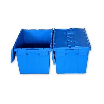 Plastic Crates Folding Stackable Turnover Box With Lid Plastic Moving