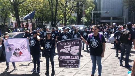 Policías Federales Protestan Por Su Cambio A La Guardia Nacional