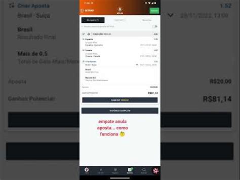 Empate Anula Aposta Como Funciona Betano Youtube