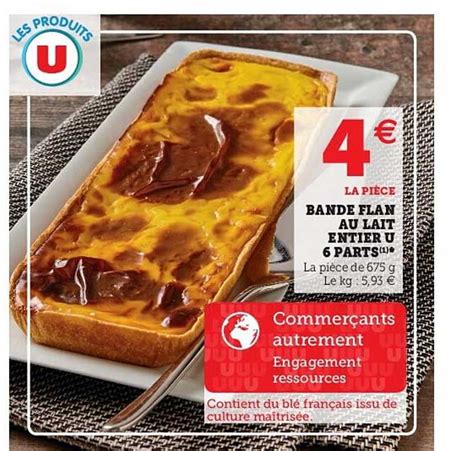 Promo Bande De Flan Au Lait Entier U 6 Parts Chez Hyper U ICatalogue Fr