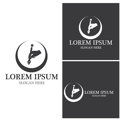 Premium Vector Feather Pen Logo Template