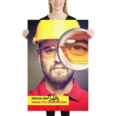 Focus On Safety Premium Safety Poster Safety Posters Safety Slogans Ink