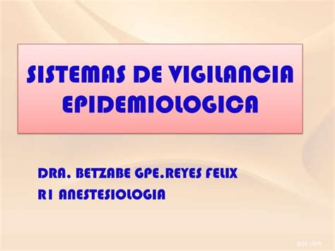 Nom 017 Para La Vigilancia Epidemiologica