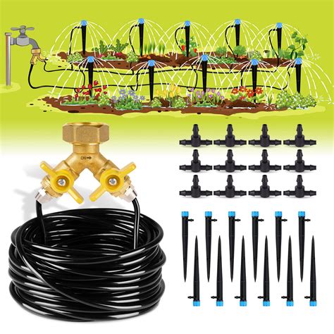 Buy HIRALIY 49 2FT Drip Irrigation Kit Garden Watering System 6x4mm