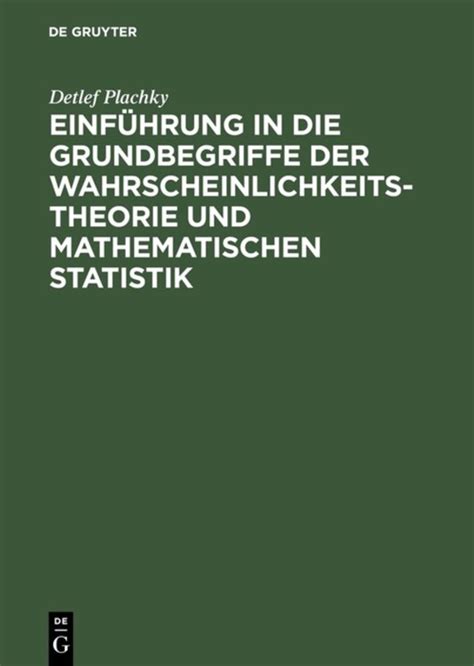 Einführung in Grundbegriffe der Wahrscheinlichkeitstheorie und