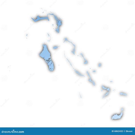 The Bahamas Map Stock Illustration Illustration Of Isolated 6862432