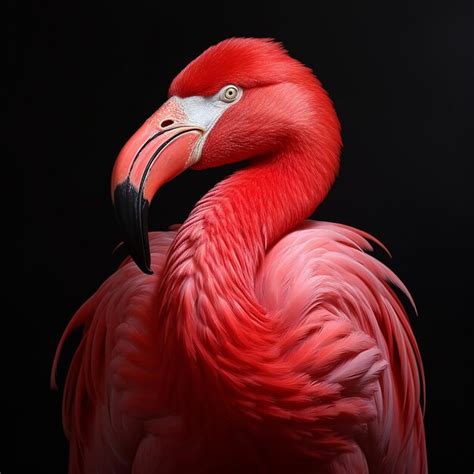 Premium Photo | 3Drendered pink flamingo bird